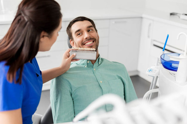 teeth whitening options a dentist tells a man about teeth whitening options