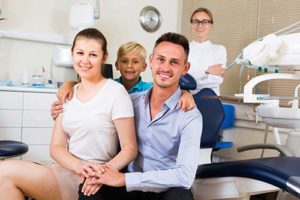 family prepares for dentistry appointment 