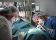 woman gets oral surgery